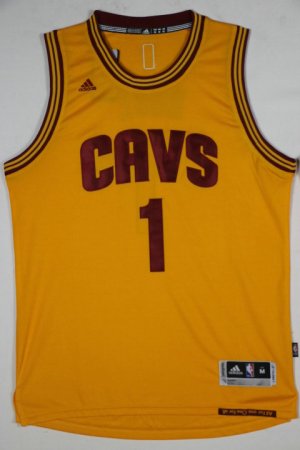 Maillot De Basket Cleveland Cavaliers Derrick Rose1 Tissus Sportif Fans Edition Jaune